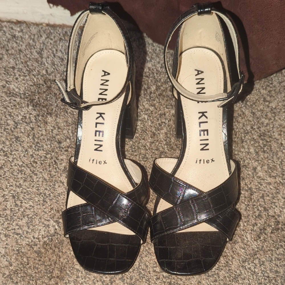 Anne Klein Black Women's Chunky Heels